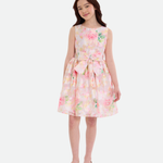 Serena Floral Jacquard Party Dress - Image 