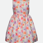 Mia Floral Party Dress with Cardigan - Image 