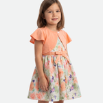 Maddie Floral Party Dress with Cardigan - Image 
