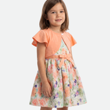 Maddie Floral Party Dress with Cardigan - Image 