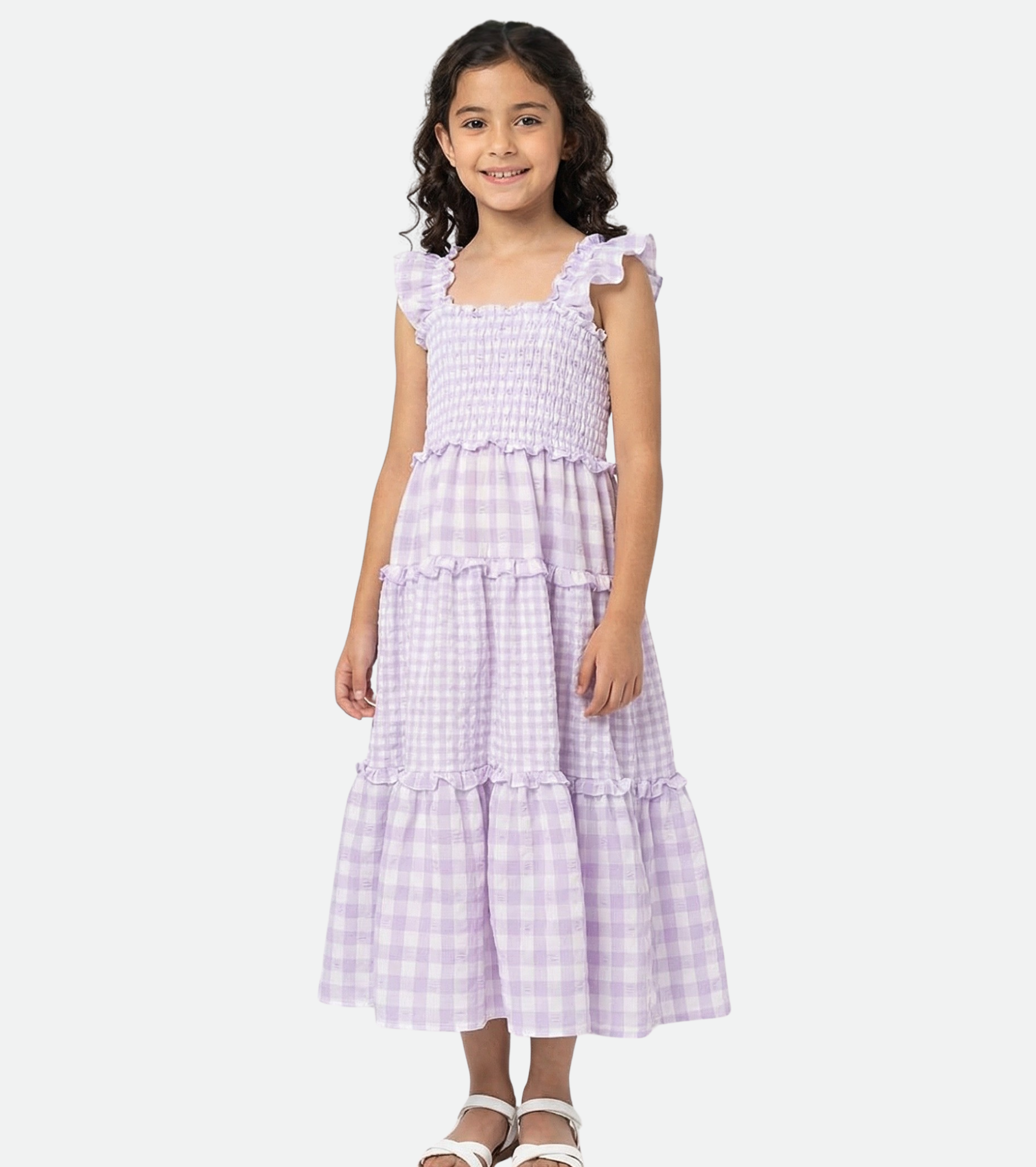 Farah Gingham Maxi Dress