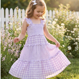 Farah Gingham Maxi Dress - Image 