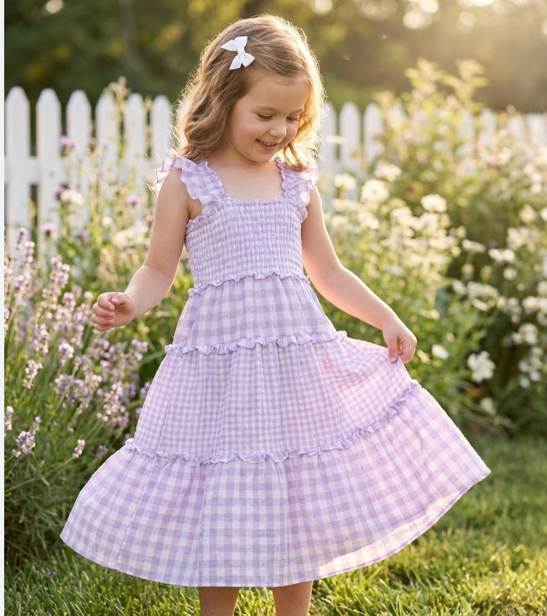 Farah Gingham Maxi Dress