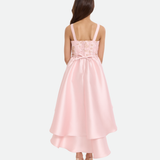 Anabelle Embroidered High-Low Party Dress - Image 