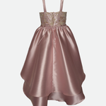 Anabelle Embroidered High-Low Party Dress - Image 