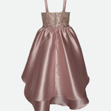 Anabelle Embroidered High-Low Party Dress - Image 