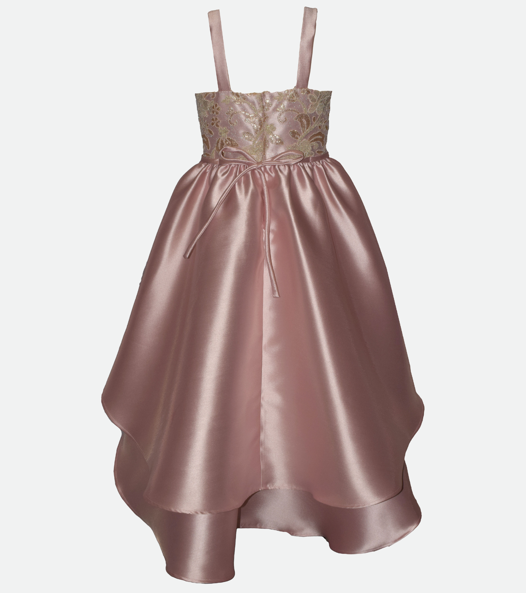 Anabelle Embroidered High-Low Party Dress