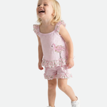 Flamingo Seersucker Short Set - Image 