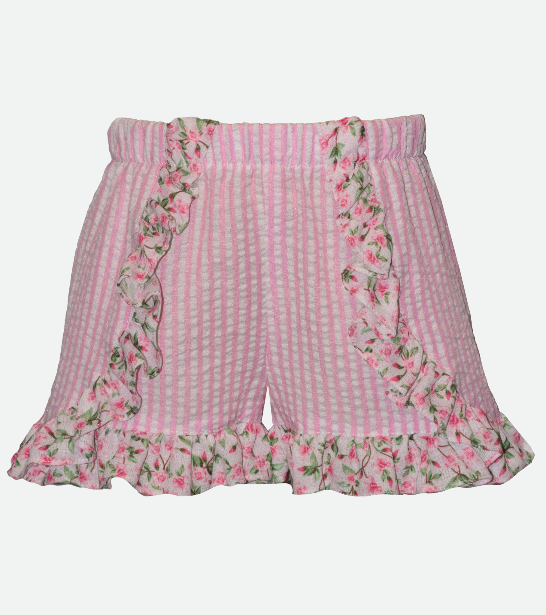 Flamingo Seersucker Short Set