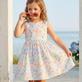 Ariel Marine Print Sundress with Sunglasses - Image 