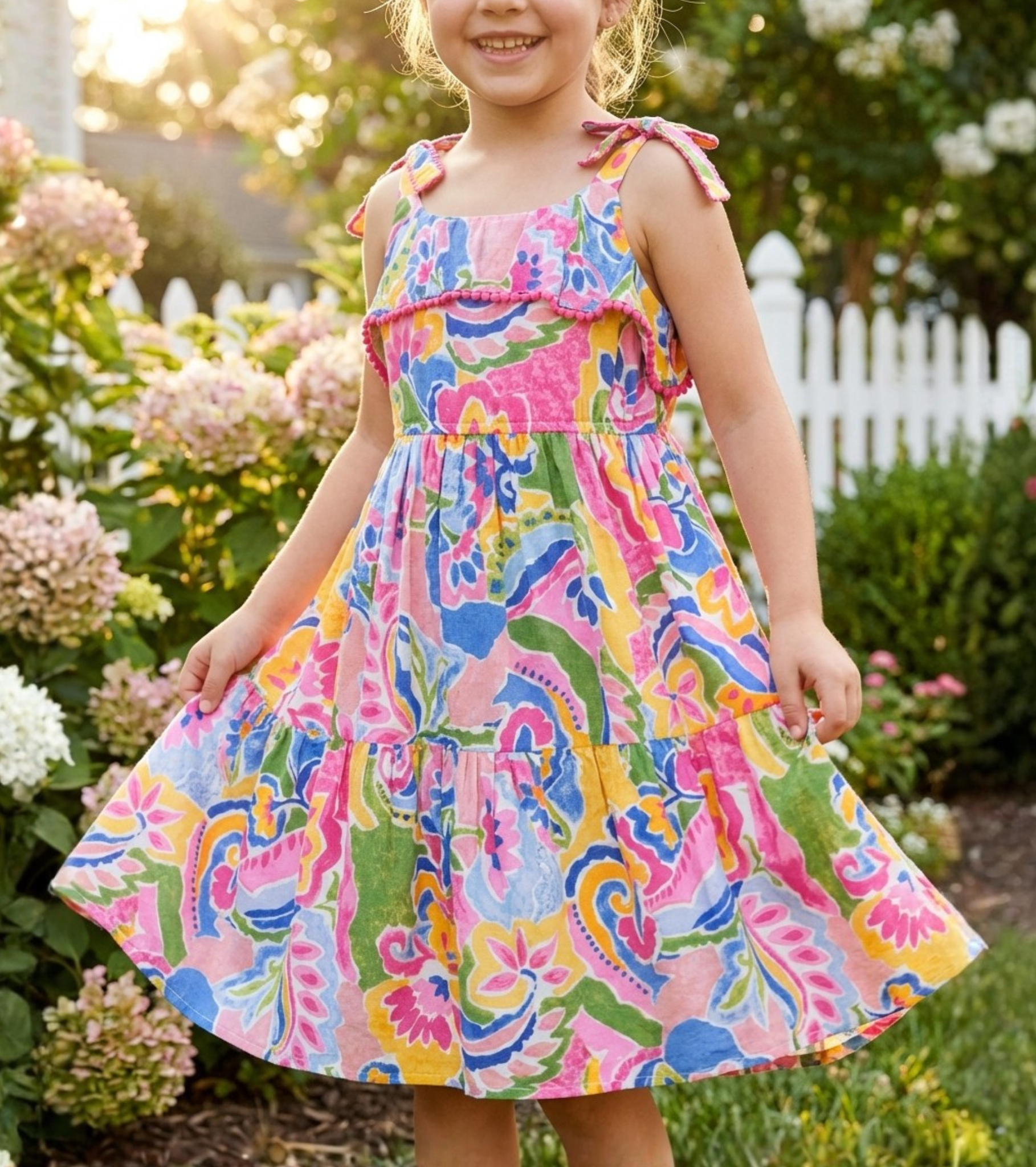 Kennedy Pom-Pom Sundress