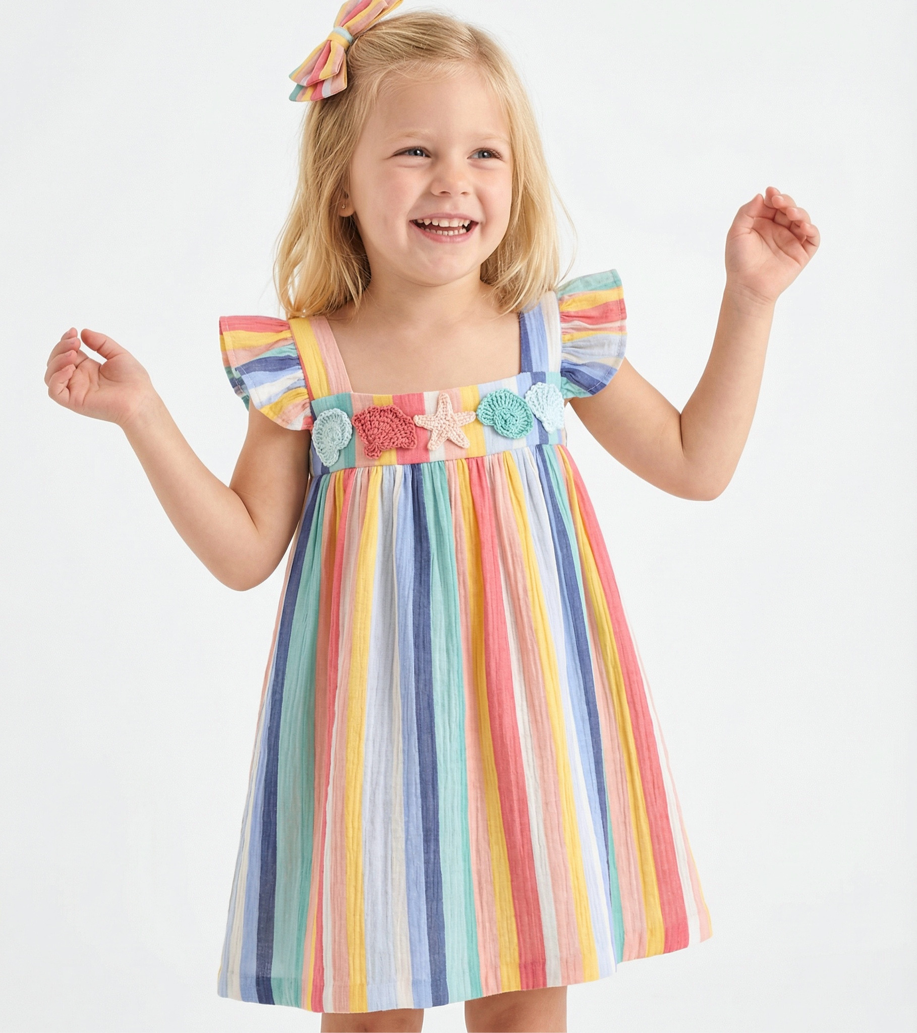 Koa Seashell Dress with Headband