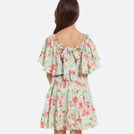 Kaylee Floral Butterfly Sleeve Dress - Image 