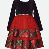 Eliza Tiered Plaid Party Dress - Image 