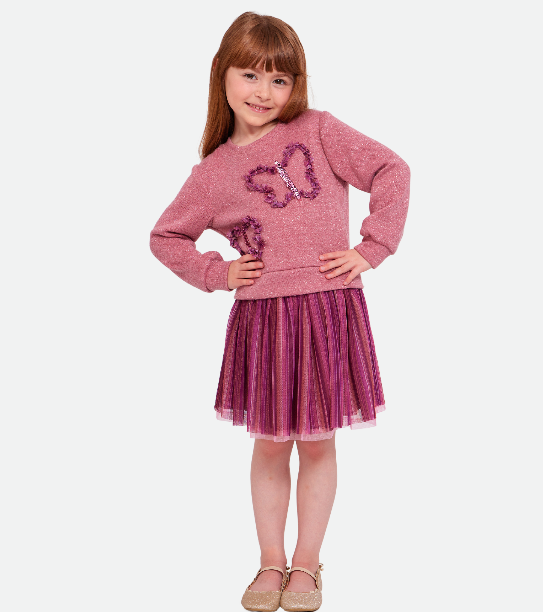 Junie Butterfly Skirt Set