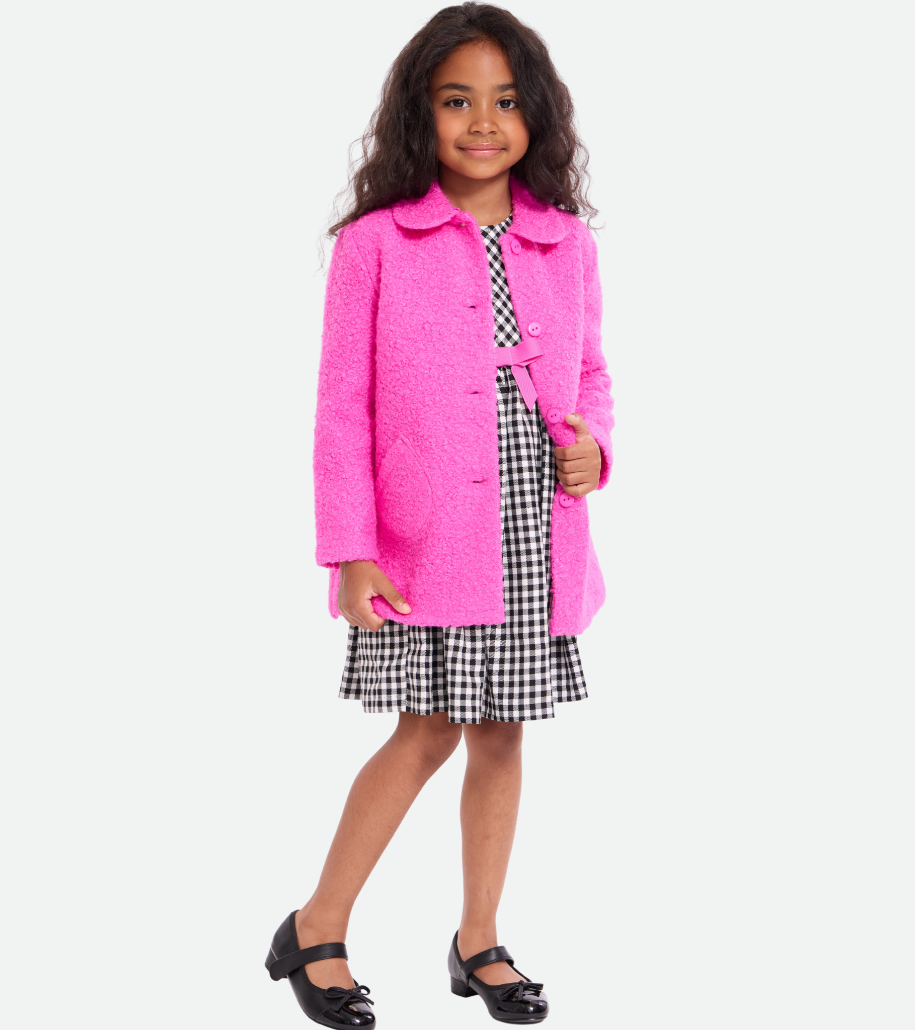 Chelsea Plaid Dress & Coat Set