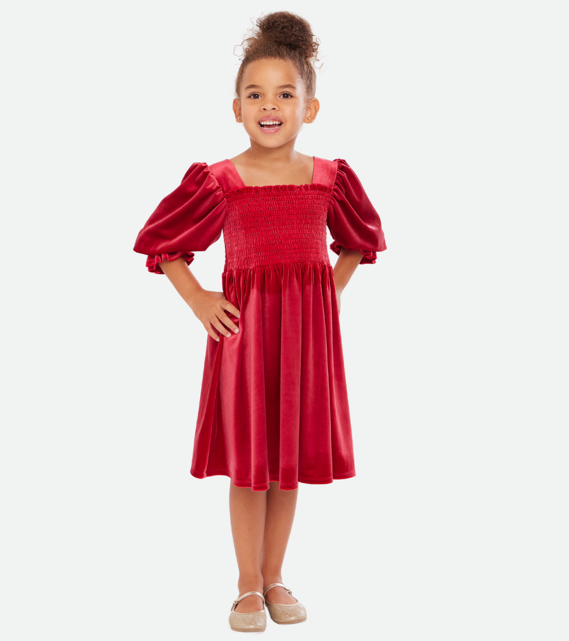 Red velvet christmas dress 2025 for girl