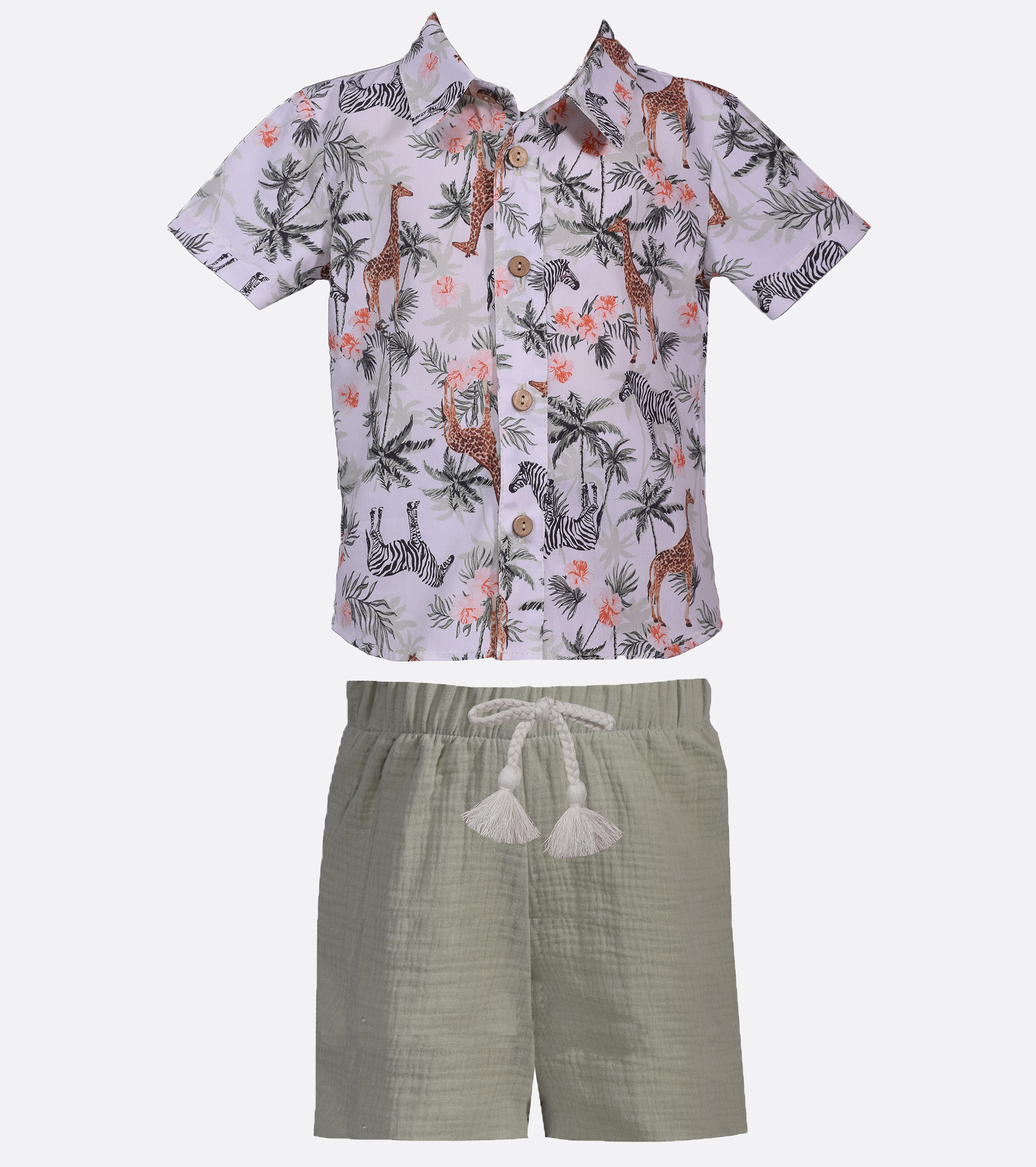 Oliver Jungle Print Short Set