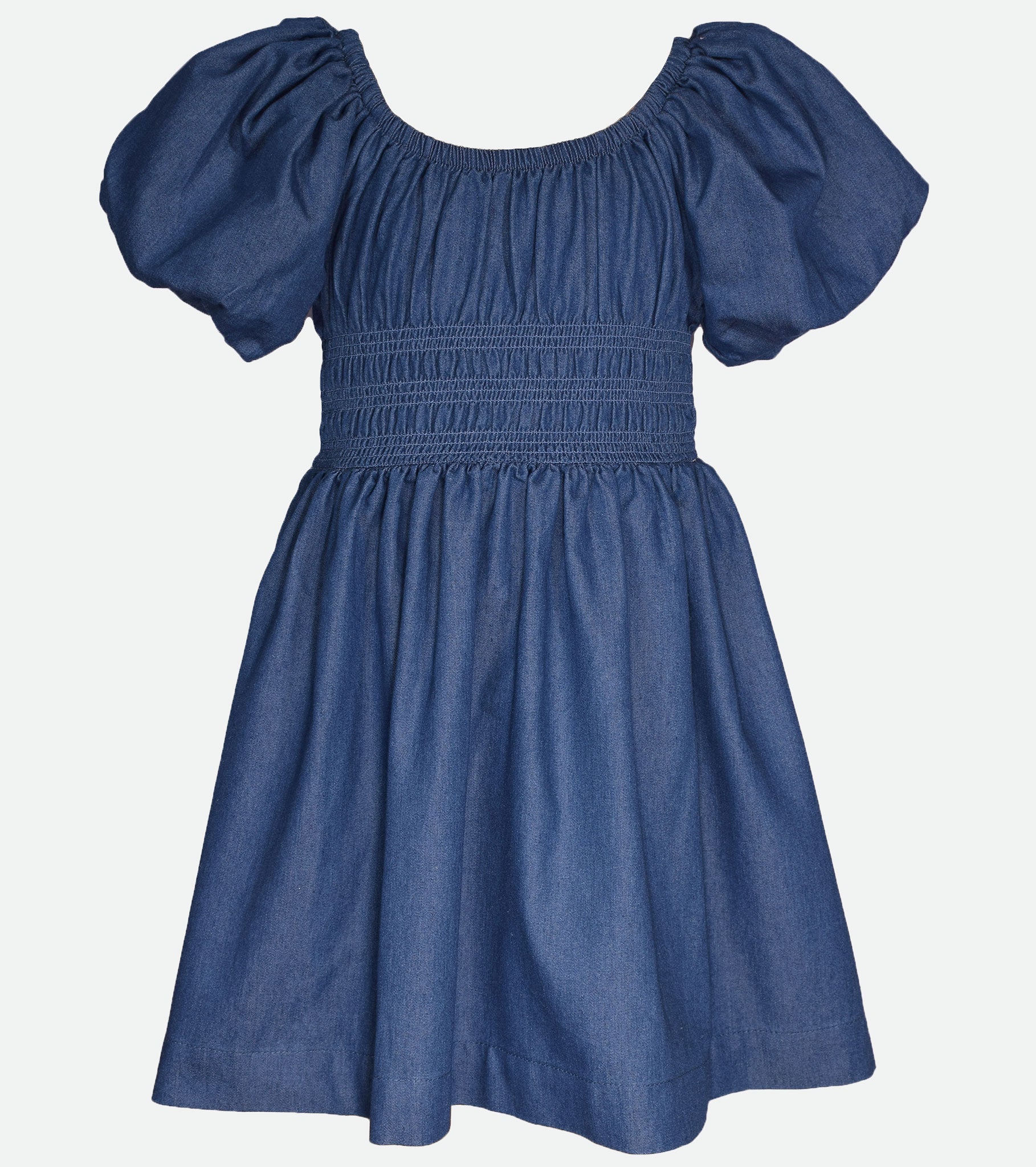 Gini & Jony Girls Blue Solid Denim Full Sleeves Dress 4-5 Years :  Amazon.in: Clothing & Accessories