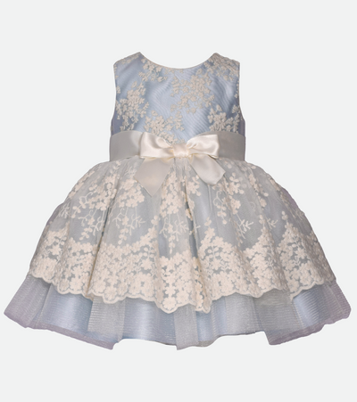 party dress for baby girl blue lace party dress embroidered