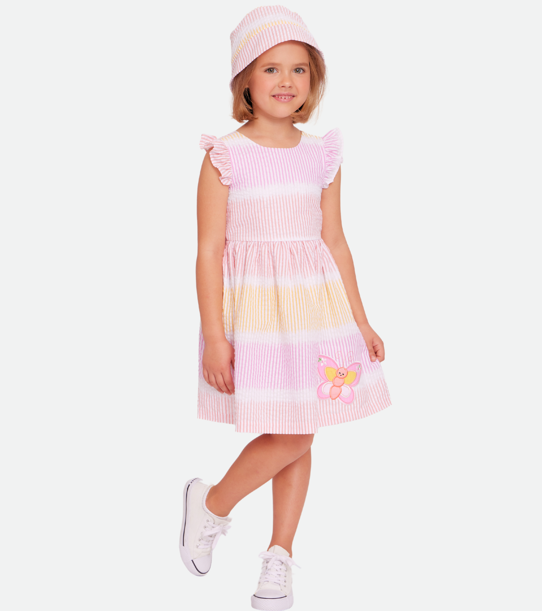 Cynthia Butterfly Dress with Hat