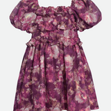 Lea Chiffon Puff Sleeve Dress - Image 