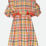 Harvest Smocked Plaid Dress - Image 