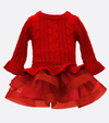 Baby girls sweater tutu dress