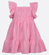 Baby girls pink smocked spring dress