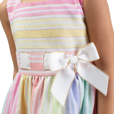 Pia Linen Stripe Dress
