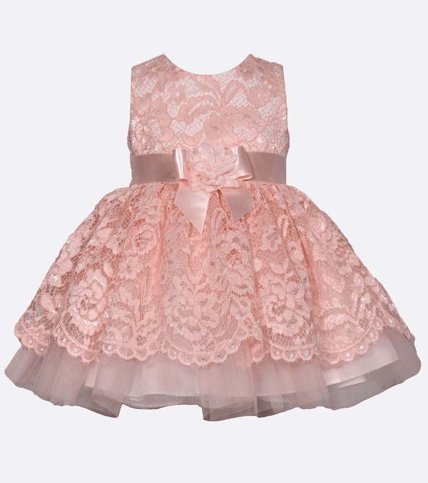 Ladies pink on sale lace dress