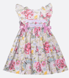 Smocked Dress with Flowers and Butterflies