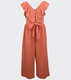 Tween Girls Jumpsuit with Ruffle Front