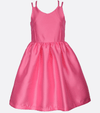 Girls Party Dress Pink bow back