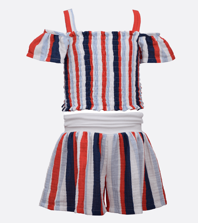 Red, White and Blue Short Set