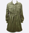 Tween Dresses Button front corduroy shirtdress