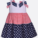 Betsy Americana Mixed Print Dress - Image 