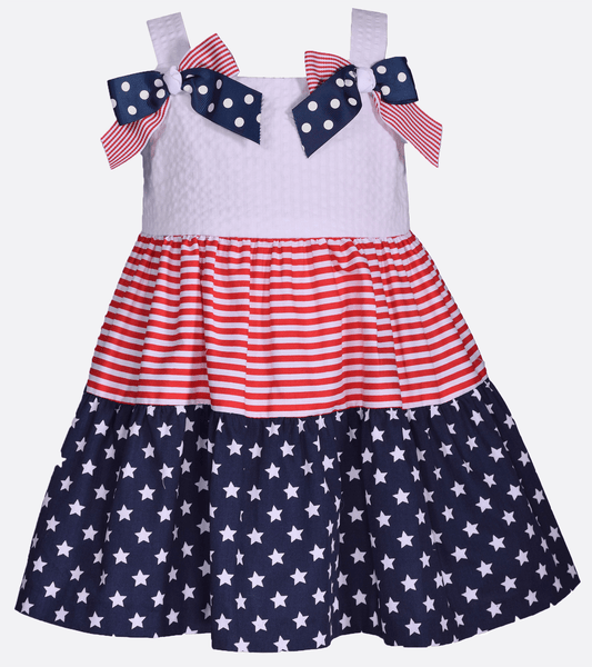Betsy Americana Mixed Print Dress Bonnie Jean