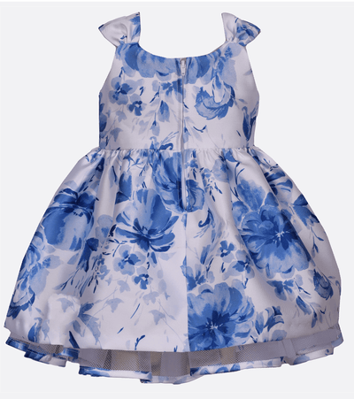 Matching sister dresses blue floral party dress baby girls 