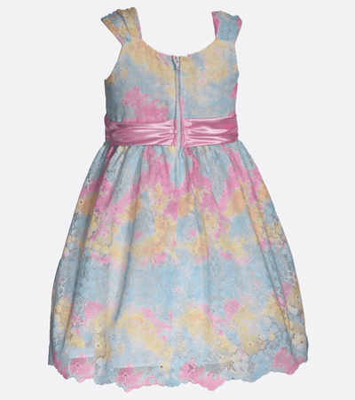 Amy Tie Dye Lace Party Dress