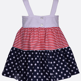 Betsy Americana Mixed Print Dress - Image 